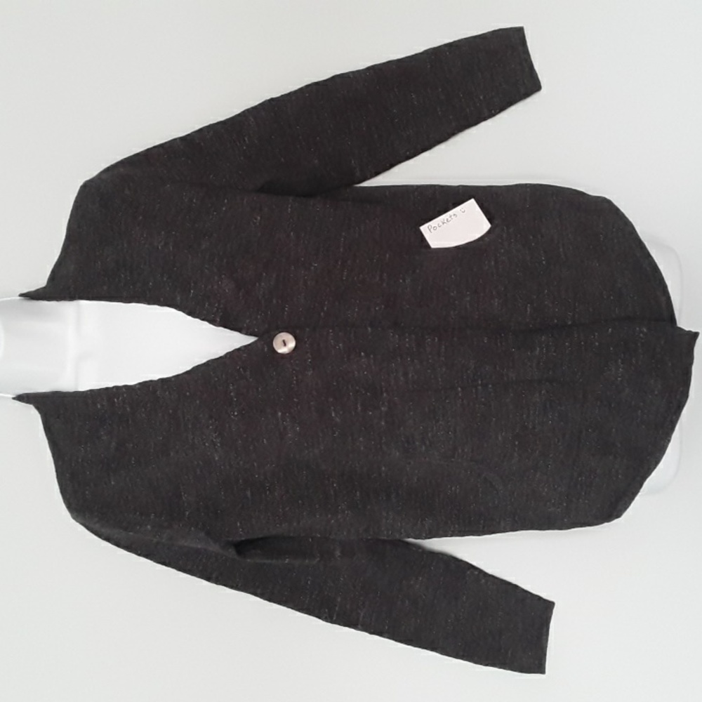 J.Jill Pure Jill Cardigan Dark Heathered Gray size Small Petite